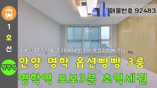 안양 명학 옵션빵빵 3룸 도시형아파트 - 1호선 명학역 도보3분 초역세권