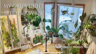 My Growlights Setup & Review | Soltech, Rousseau, Mother, Sansi