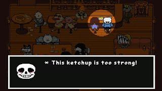 Undertale If Sans drank chili sauce?