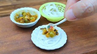 EP22: Miniature Cooking Southern Thai Fermented Fish Entrails Curry|แกงไตปลา|Mini Kitchen|Real Food