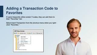 Adding a Transaction Code to Favorites in SAP
