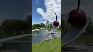 Spoonbridge and Cherry 1985-1988 | Walker Art Center #contemporaryart #walkerartcenter  #cherry