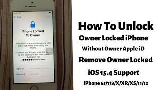 Remove Owner Locked From Every iPhone Without Owner Or Apple iD Fast Unlock iCloud Activation Lock