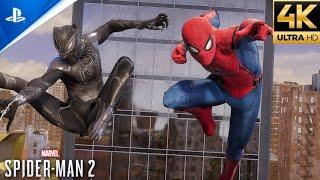 Civil War Suit vs Sandman Boss Fight (Ultimate Difficulty) - Spider-Man 2 PS5 (4K)