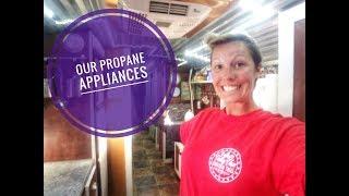 Our Propane Appliances in our TinyHouse Skoolie