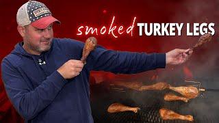 Next-Level Smoked Turkey Legs - Rotisserie Style!