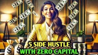 5 SMART SIDE HUSTLES WITH ZERO CAPITAL THAT CAN MAKE YOU RICH #moneytips #savemoney #sidehustle