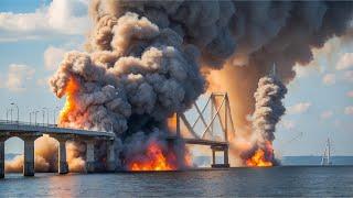 1 minute ago, Ukrainian F-16 fighter jets dropped 800-ton bombs on the Crimean bridge