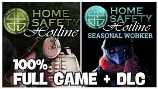 Home Safety Hotline 100% Full Gameplay Walkthrough + All Achievements + Seasonal Worker DLC