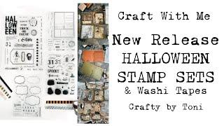 NEW STAMP RELEASE Halloween edition & A Craft With Me #junkjournalideas #craftwithme #halloween2024