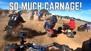 Insane 3 Hour Mini Bike Enduro Race is a Nonstop CRASH AND BURN!! | 2022 GPS 180