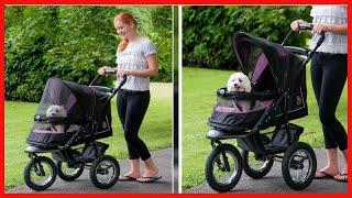 Pet Gear No-Zip NV Pet Stroller for Cats/Dogs, Zipperless Entry, Easy One-Hand Fold, Gel-Filled