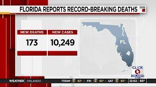 Florida Department of Health reports over 10,000 new coronavirus cases