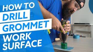 How-To: Drill A Grommet Hole In Your Desk's Work Surface