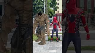 Spider Man transformed into an attacking Hulk  #shorts TikTok