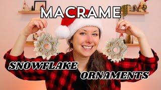 ️ Macrame Snowflake Ornament ️ Easy DIY!