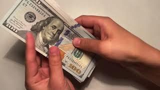 #ASMR - 4 different ways to count money - stack of USD dollars $$$