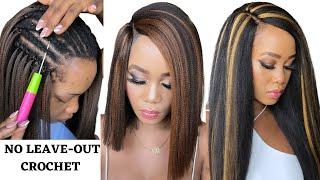 How To : CROCHET USING BRAIDING HAIR /  NO LEAVE-OUT / Protective Style/ Tupo1