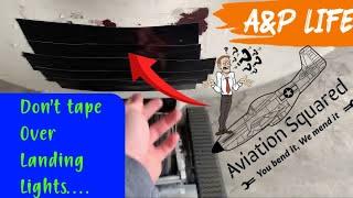 The tape plane!  Day in the life of an A&P! Now sponsored by tape… ‍️ ‍️