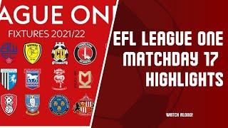 EFL LEAGUE ONE MATCHDAY 17 HIGHLIGHTS | FULL SUMMARY!