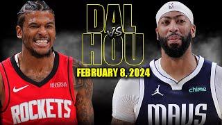 Dallas Mavericks vs Houston Rockets Full Game Highlights - February 8, 2025 | NBA Regular Season