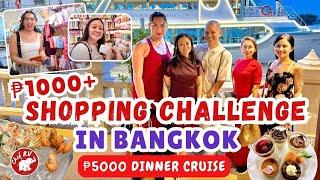 ₱1,000+ SHOPPING CHALLENGE & ₱5,000 SHANGRI-LA DINNER CRUISE | Team Chef RV in Bangkok