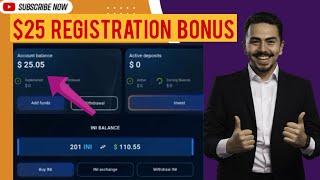 Get $25 registration bonus | Earn passive income daily without deposit | Inertex metaverse INI token