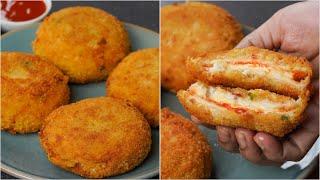 Potato Bread Burger Recipe | Aloo Snacks Recipe | Easy But Delicious Bread Potato Burger Recipe