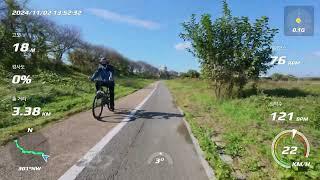 전주 - 군산 금강하구둑 eMTB 라이딩. 첼로 2024 불렛 XC50. DJI OSMO ACTION 5 PRO