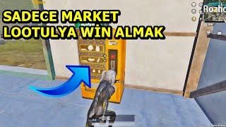 SADECE MARKET LOOTULYA WİN ALMAYA ÇALIŞMAK ! MÜTHİŞ MAÇ BATUR GAME SOLO SQUAD PUBG MOBİLE