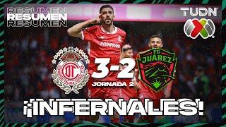 HIGHLIGHTS - Toluca 3-2 FC Juárez | Liga Mx -AP2024 - J2 | TUDN