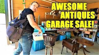 Ep616:  AWESOME ANTIQUES & DESIGNER GARAGE SALE FINDS!!  