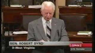 Senator Byrd's Speech Opposing Iraq War 3/19/03 Part 1