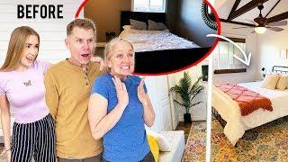 Surprising My Parents With A Room Makeover !! they had no idea !! BIG REACTION