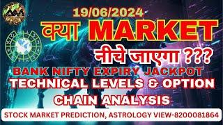 19/06/2024 NIFTY BANK NIFTY PREDICTION,  ASTROLOGY VIEW