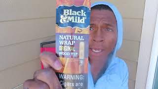 smoke/ drink with me: NATURAL WRAP BLACK & MILD WOOD TIP!!