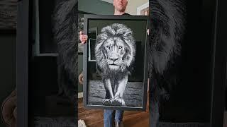 #beast #lion #strong #strength #mindset #Leo #snowgraffiti #art #reveal #canvas #snow  #painting