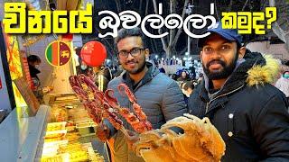 Eating Octopus...Street Food Vlog | Sinhala | චීන පිටකොටුවෙදී කාපු බූවල්ලෝ 