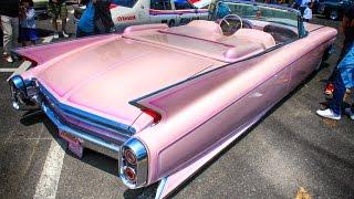 1960 Pink Cadillac Convertible Custom Car by Blues Mobile