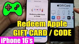  iPhone 16/16 Pro Max: How to Redeem Apple GIFT CARD / CODE