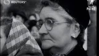 Funeral for victims of the Chatham road bus accident (1951)