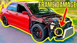 REBUILDING A CRASHED EVO WITH FRAME DAMAGE