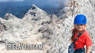 Climbing the Triglav (2864 m) from Krma valley with kids in 1 day │Julian Alps - Slovenia