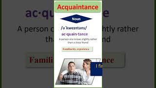 Acquaintance