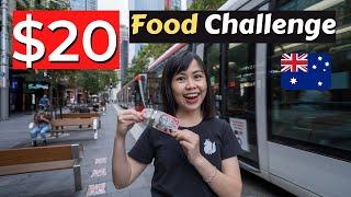 $20 FOOD Challenge in the MOST EXPENSIVE City in Australia! Sydney CBD Cheap Eats