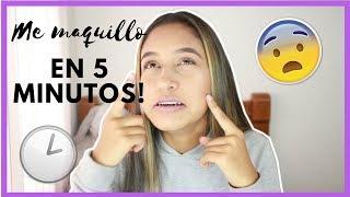 RETO ME MAQUILLO EN 5 MINUTOS! | 5 MINUTES MAKEUP CHALLENGE | Mayra Serna