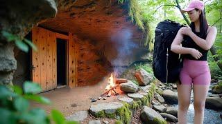 120 Days of Adventure in the Deep Forest. Build a Secret Shelter, Log Cabin - Great Bushcraft Trip