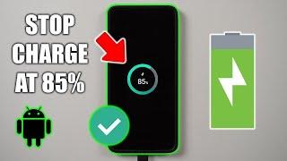 Limit charging to 85%  Samsung "Protect Battery"  Android 12 Feature