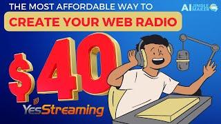 Create your web radio for just $40 per year! Super affordable Icecast / Azuracast hosting solution.