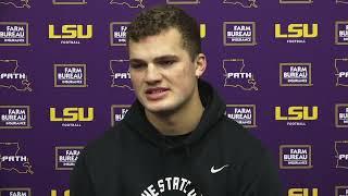 LSU TE Mason Taylor Alabama game-week interview